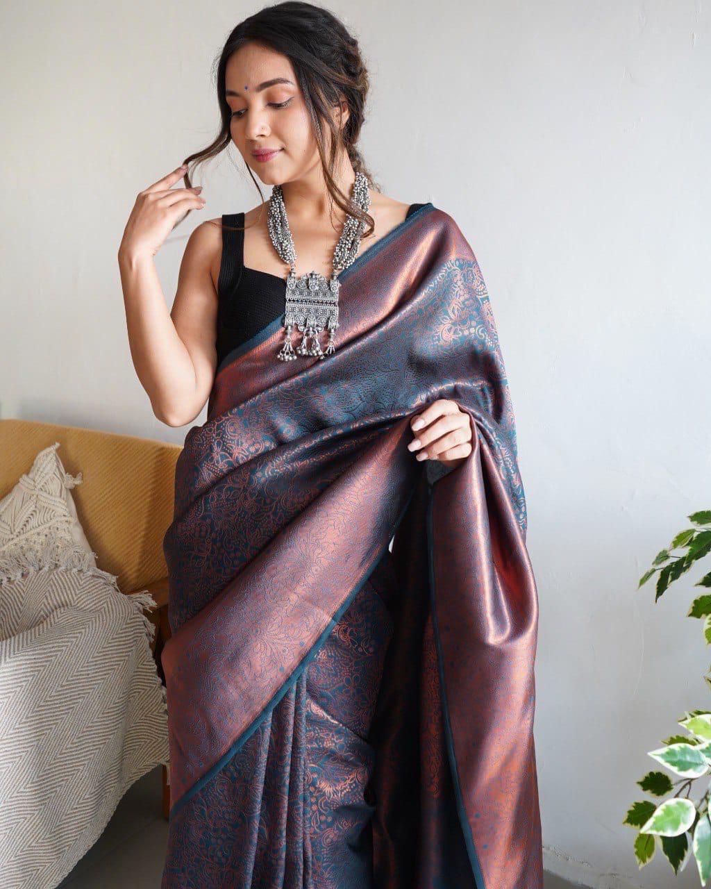 Silk Saree with Zari Weaving