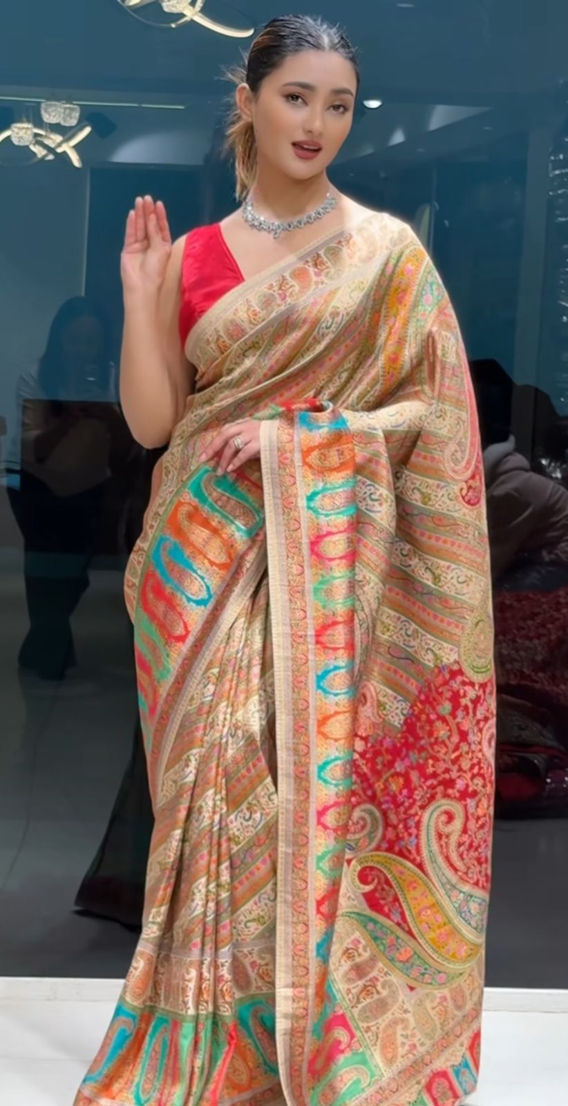 Tissue Silk Saree – Gold Color